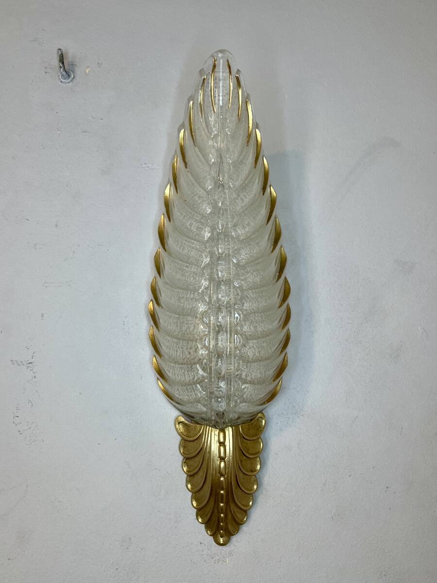 Pair of Ezan plume wall lights