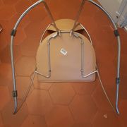 Chrome and leather chair Linda by Arrben