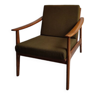 Fauteuil scandinave teck