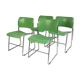 4 Green chairs 40/4 by David Rowland