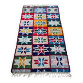Authentic Berber rug in natural multicoloured wool - Grigou 130 x 255 cm