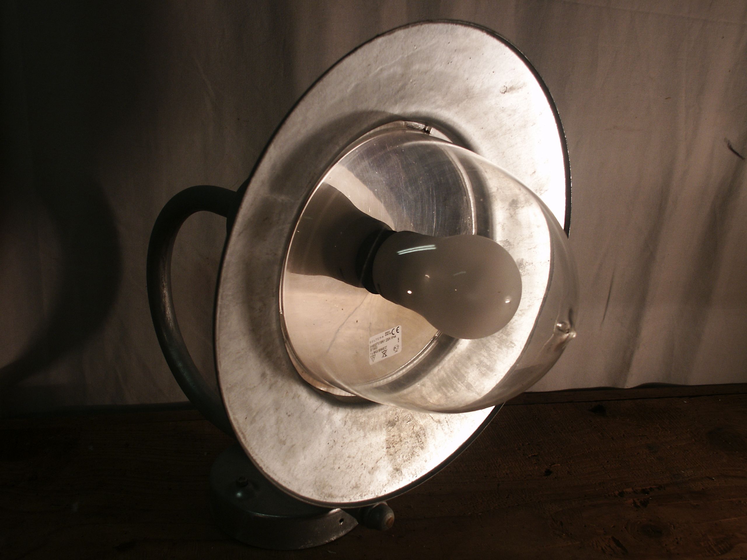 Galvanized aluminum farm wall light