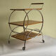Art deco rolling bar cart, hungary 1930s