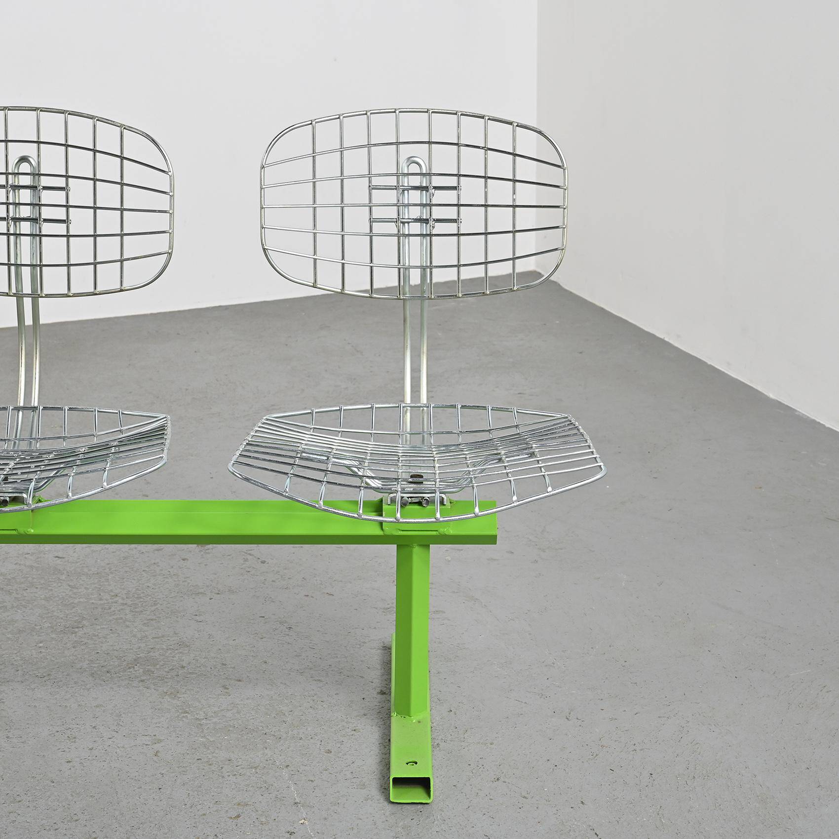 Michel Cadestin : Banc Beaubourg à 4 assises 1974
