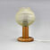 Mid-century Wood & Glass Table Lamp, 1970s