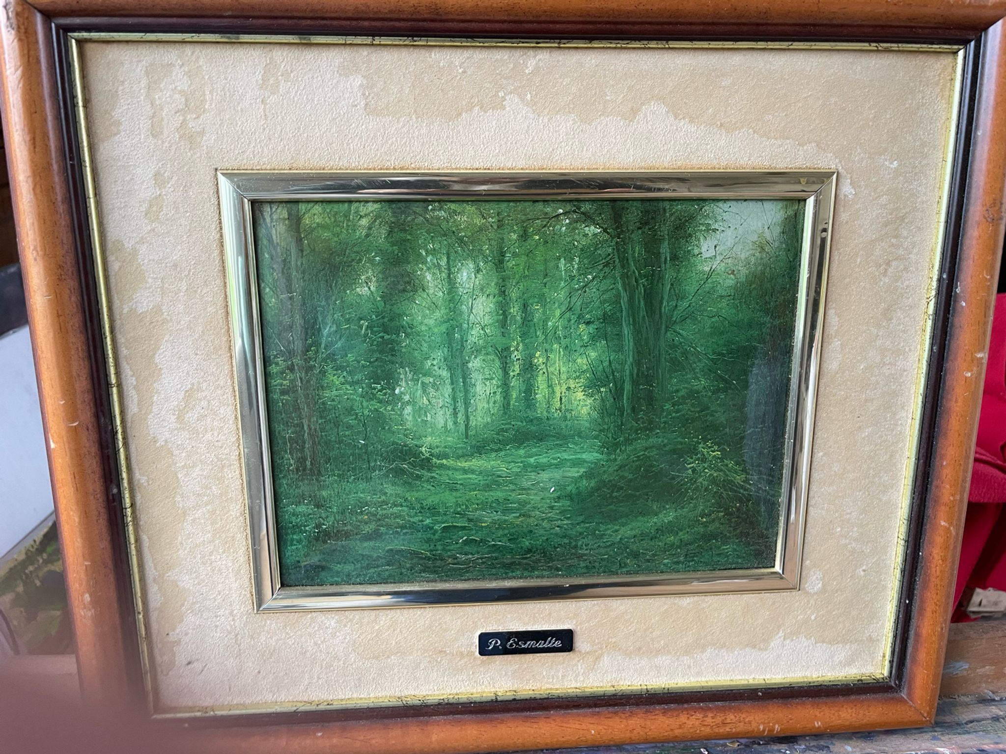 Painting signed Pierre Leishman