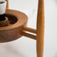Wood and glass table lamp by Uluv