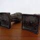 Large Brutalist German Bronze Candleholders, 1960s, Set of 2