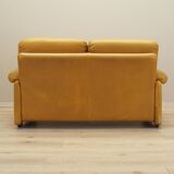 Yellow leather sofa, Italian design, 1960s, manufacturer: B&B Italia, desig