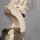 Voltaire bust in plaster 60cm th mid 20th century