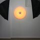 Large Mid Century Modern Italian Plexiglass and Brass Wall Lamp