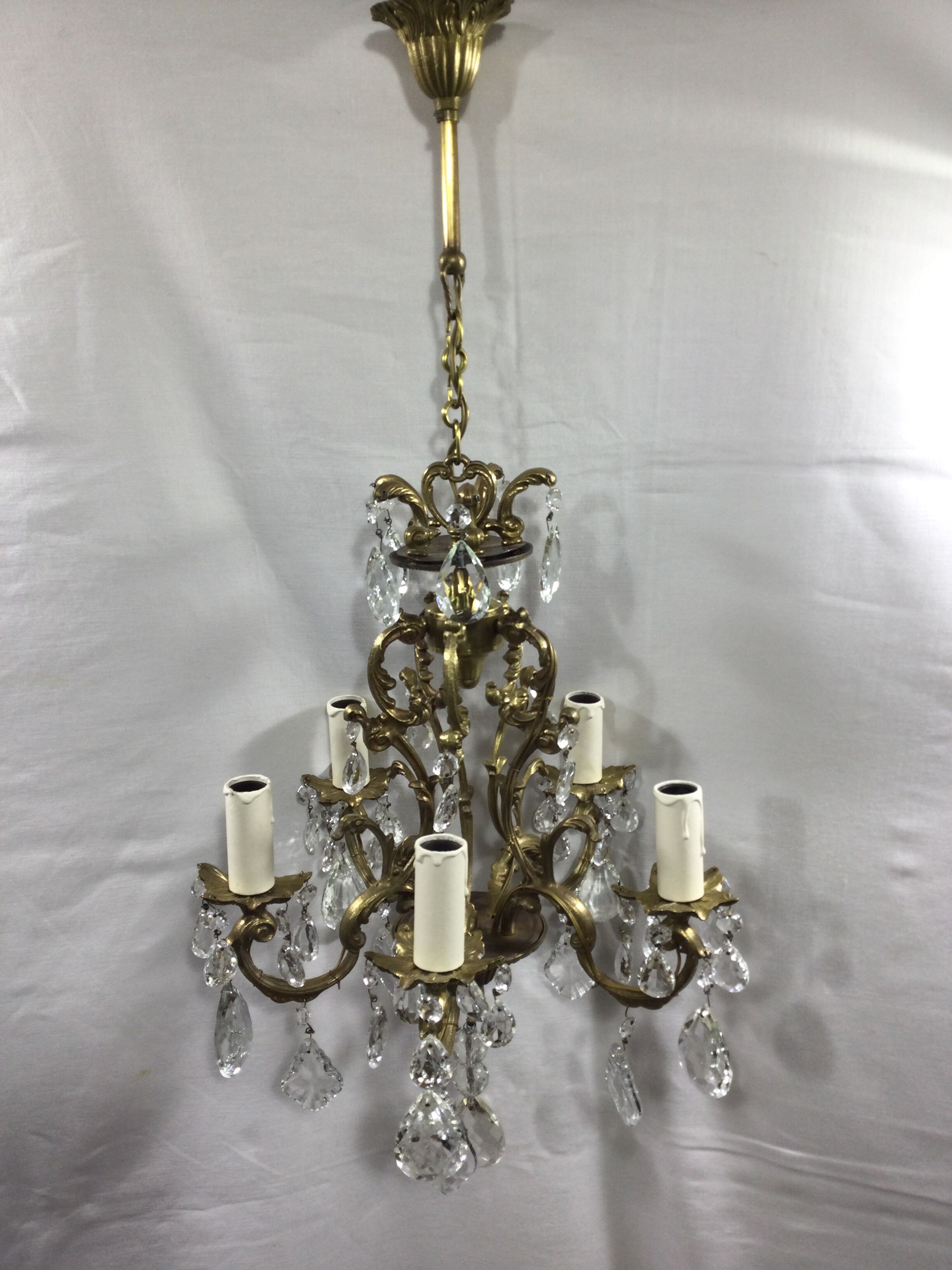 5-light cage chandelier
