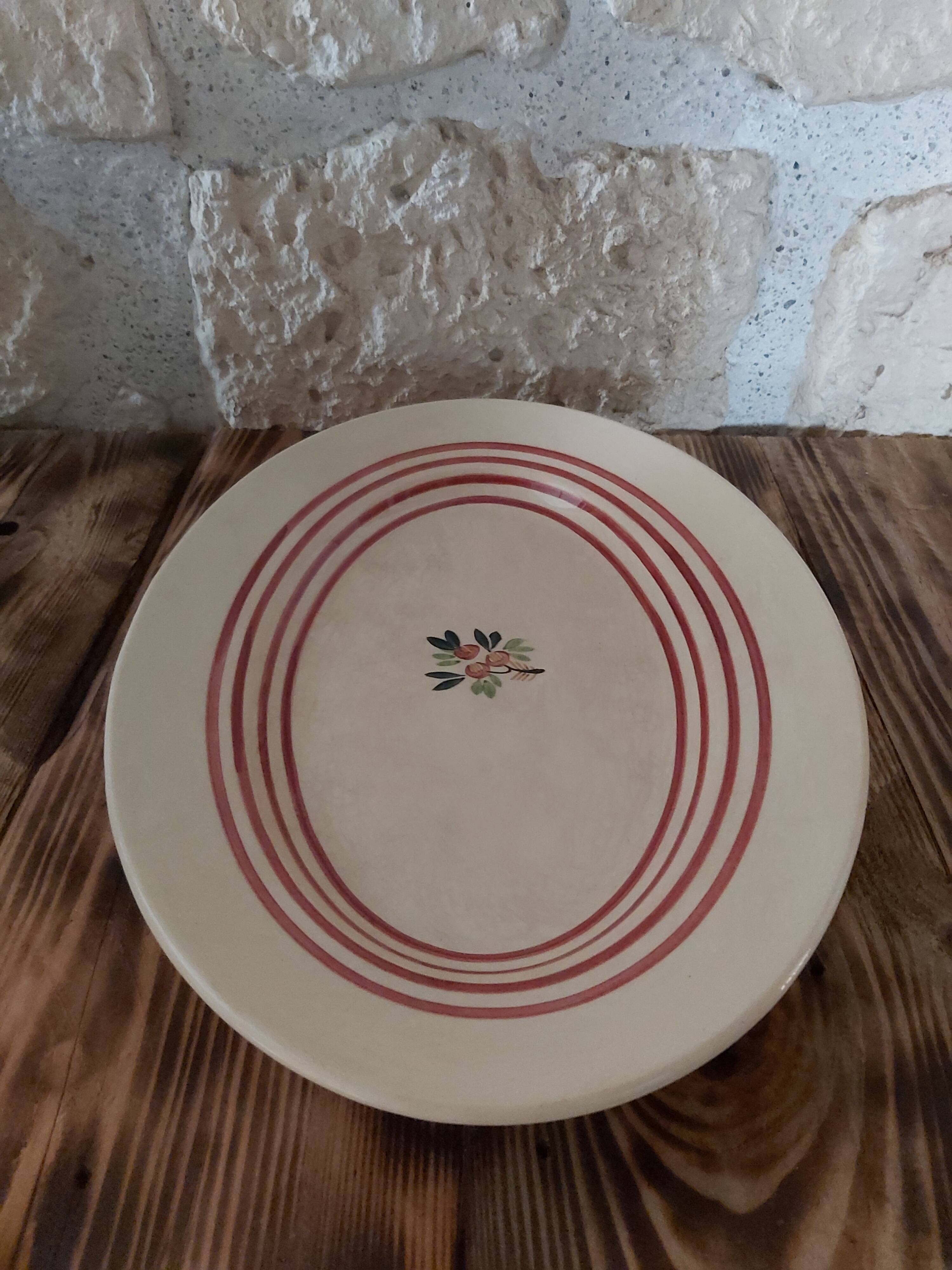 Oval dish Gien