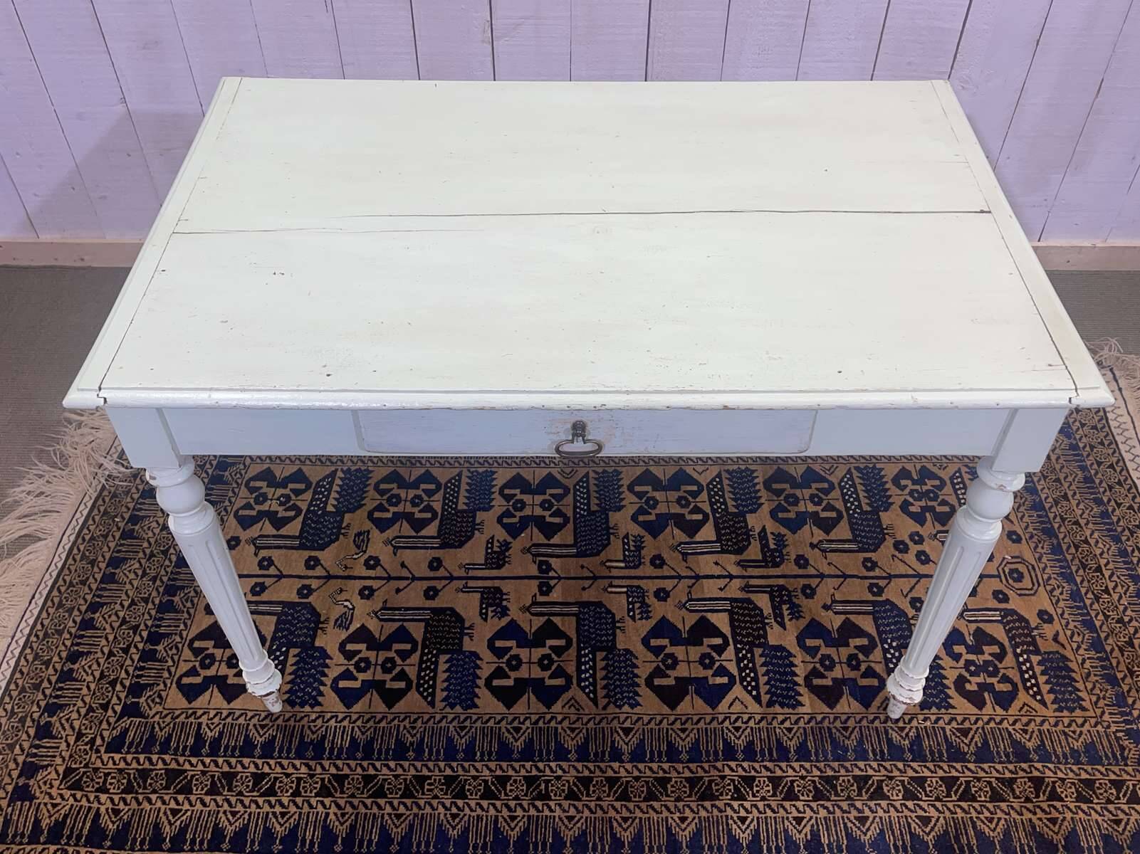 Louis XVI style desk, early 20th century, in poplar, fir and beech