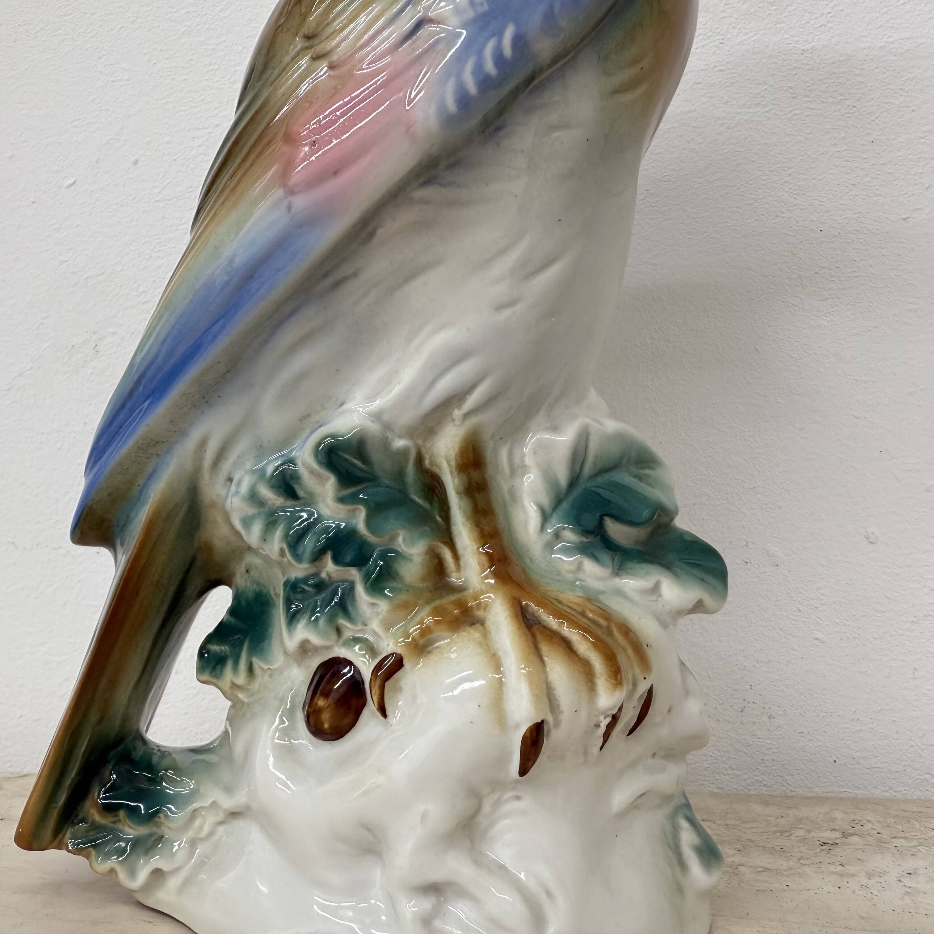 Vintage porcelain Parfume lamp bird , 1950s
