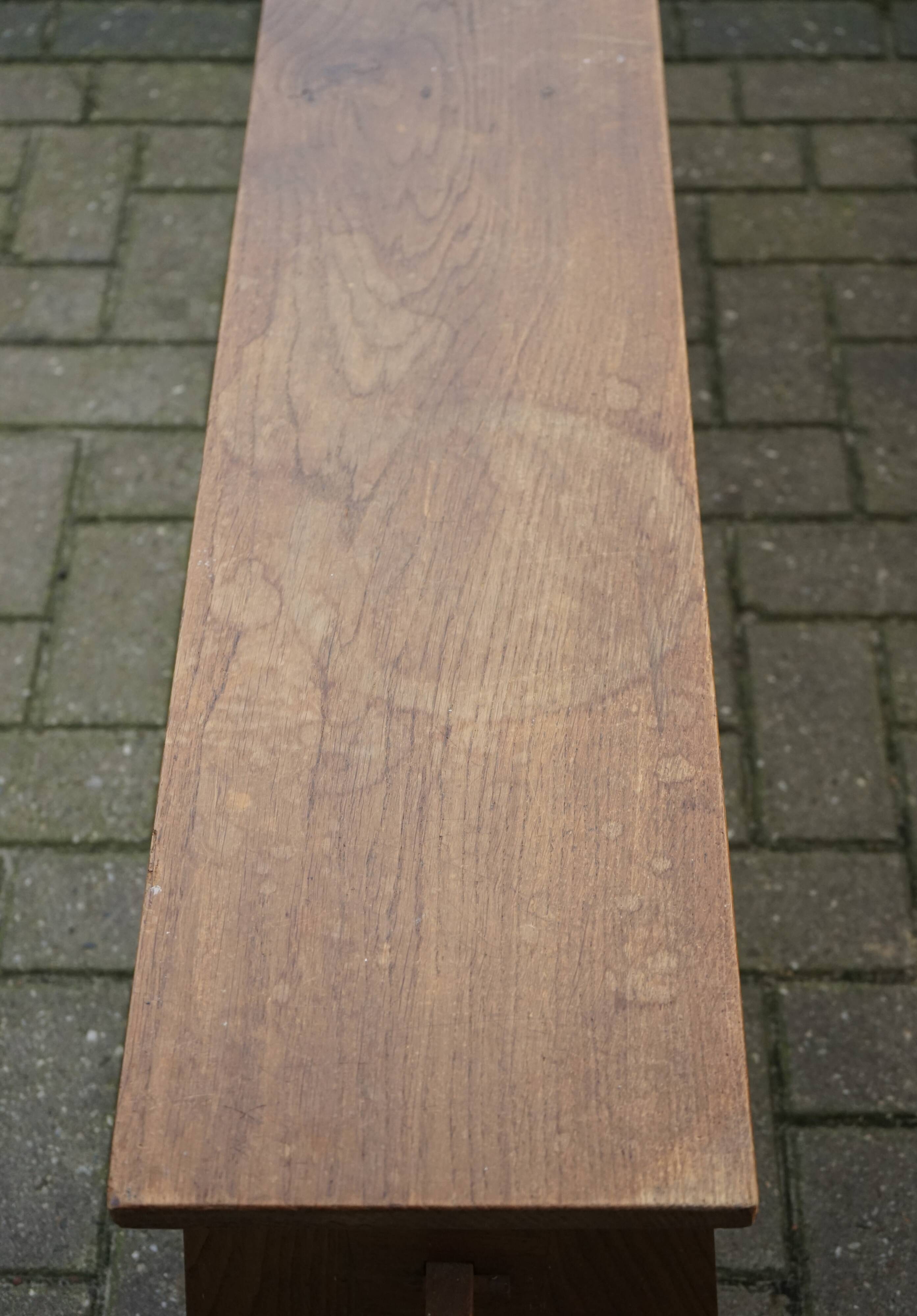 Dutch midcentury Bossche School long Bench