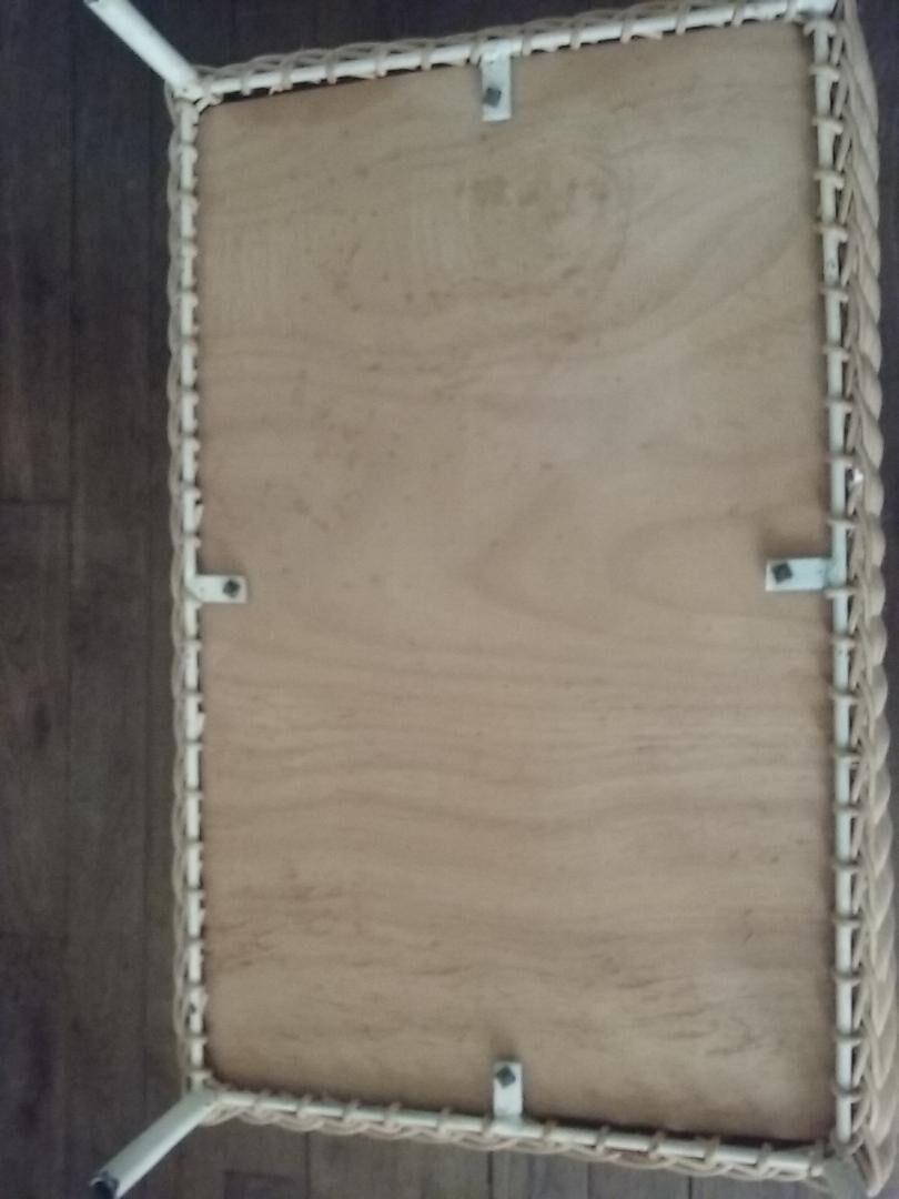 Vintage wicker toy box