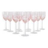 Set of wine glasses, French design, 1970s, made in France