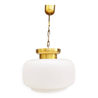 Large white ceiling lamp designed by J. Hurka, Napako, Czechoslovakia, 1960