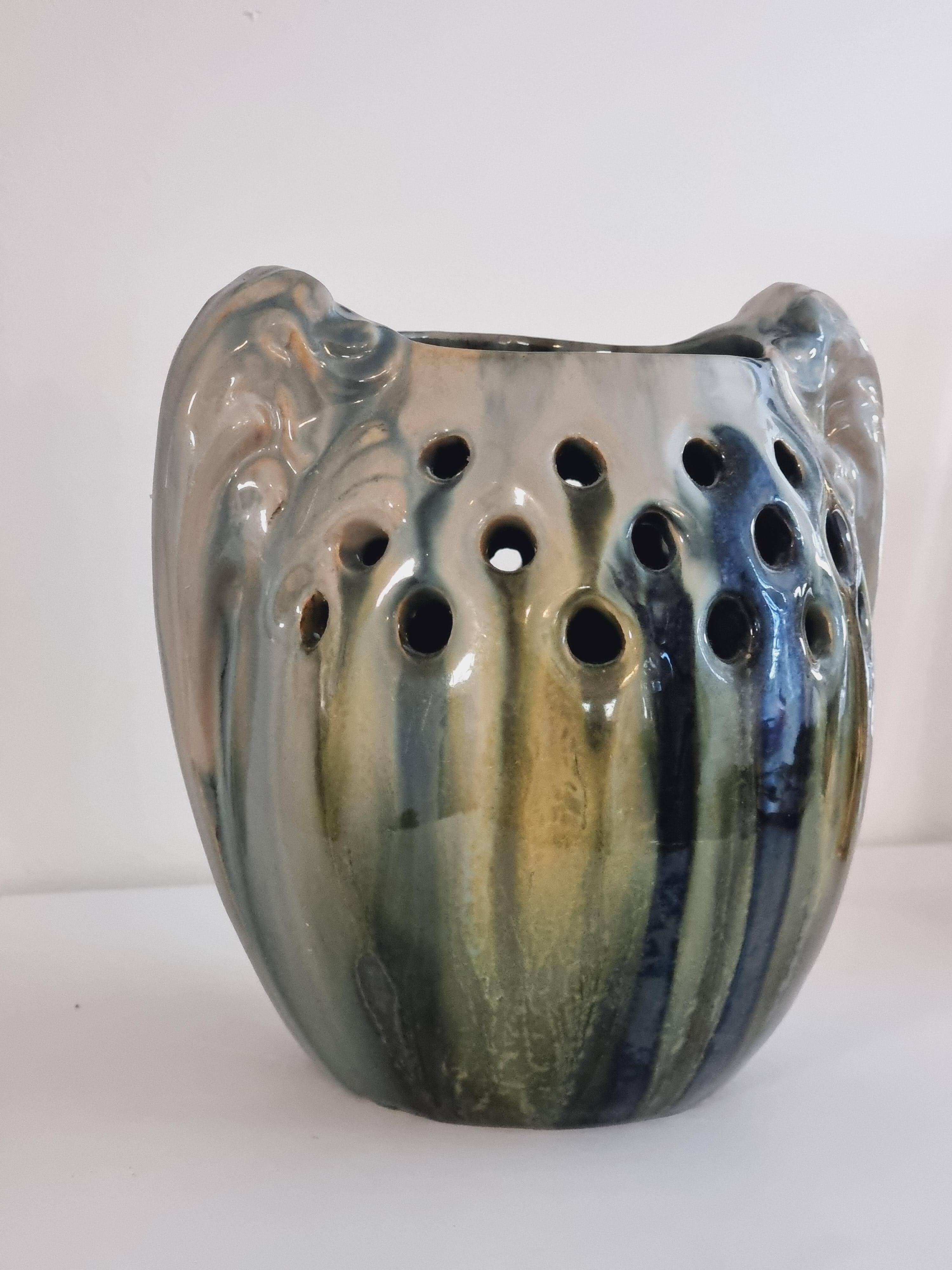 Michael Andersen & Son (MA&S) rare ceramic vase, Jugend, early 20th century, Denmark.