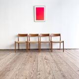 Chaises danoises en teck Mid-Century par Niels O. Møller # 77, set de 4