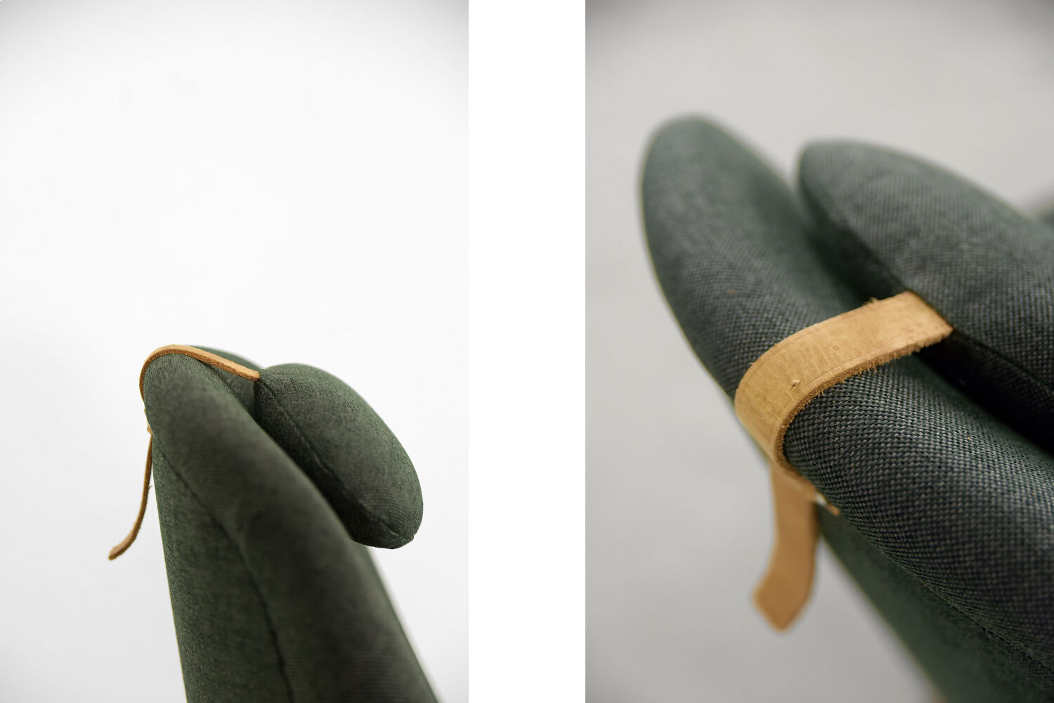 Vintage Scandinavian Mid-Century Modern Bottle Green Armchair, 1950s