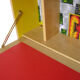 Wall secretary in vintage varnished oak 1950s