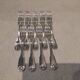 9 silver-plated dessert forks by Christofle Vendome