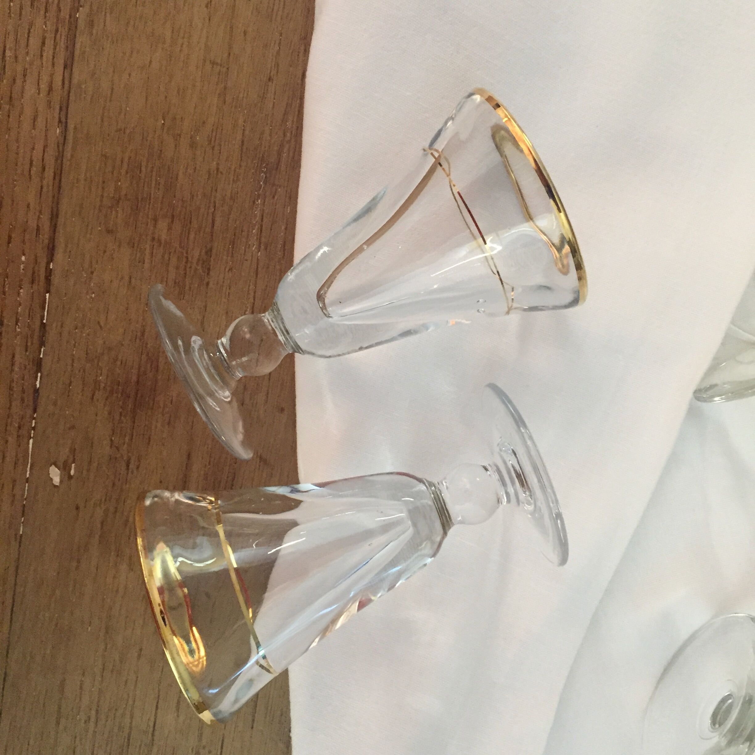Set of 6 vintage glasses