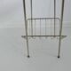 Magazine holder, metal and wood 50s 60s
