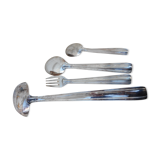 Box with silver metal housewife