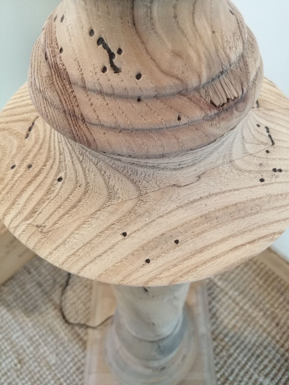 Vintage wooden floor lamp revisited
