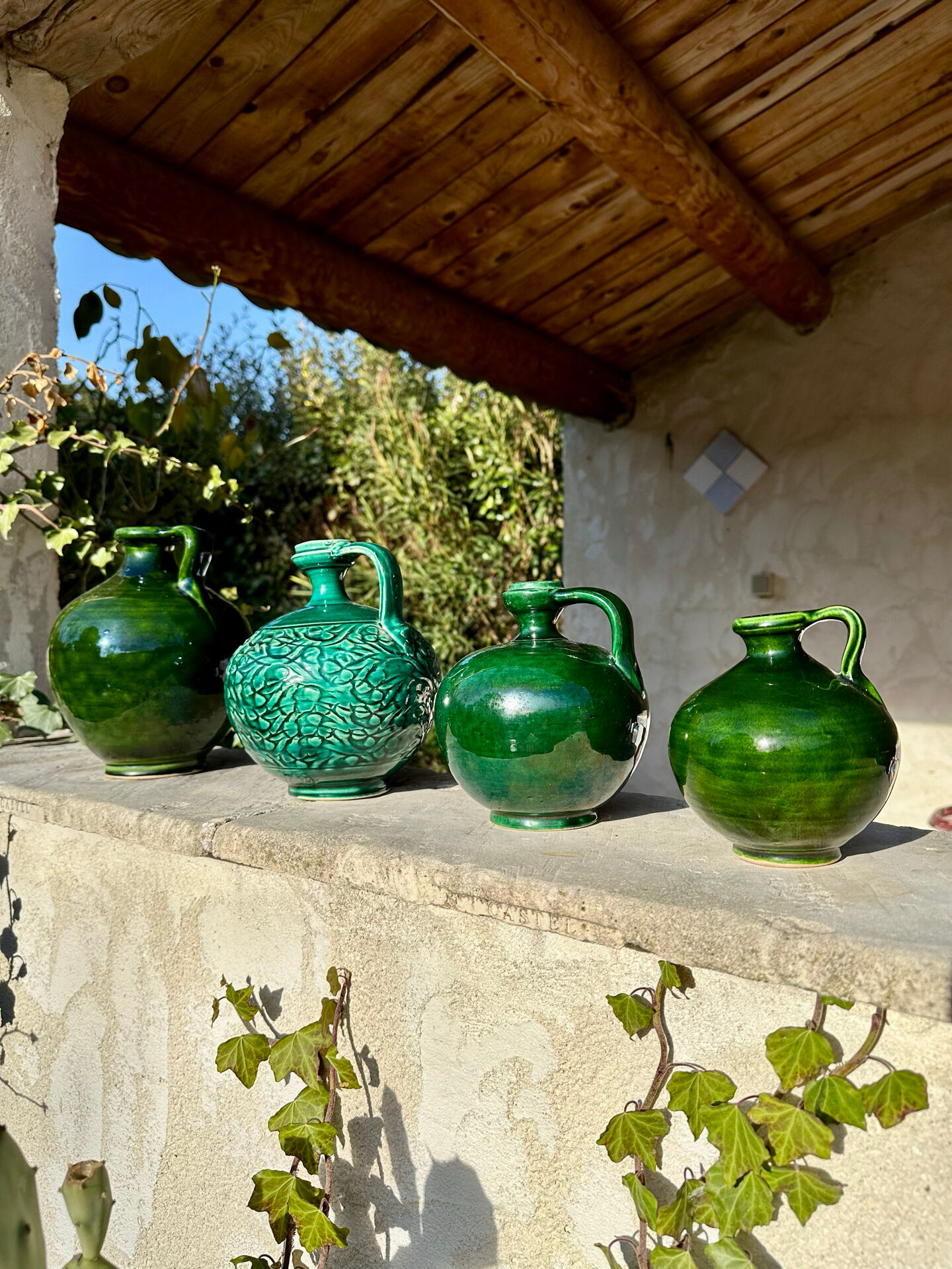 Earthenware pitcher from the 20th century.