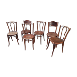 Set of 6 chairs Bistro mismatched