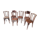 Lot de 6 chaises bistrot dépareillées