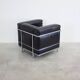Chaise longue Cassina LC2 par Le Corbusier (Noir)