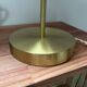 Art Deco flame glass globe lamp