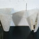 Pair of perspex wall lights from the 1960s