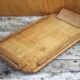 Vintage art deco wooden tray, centerpiece, serving tray
