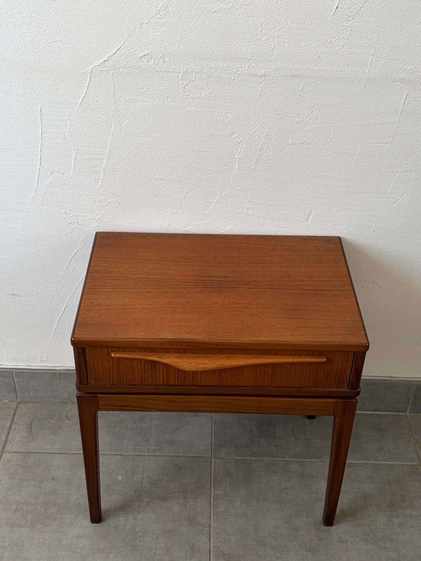 Vintage bedside table from the 1960s.