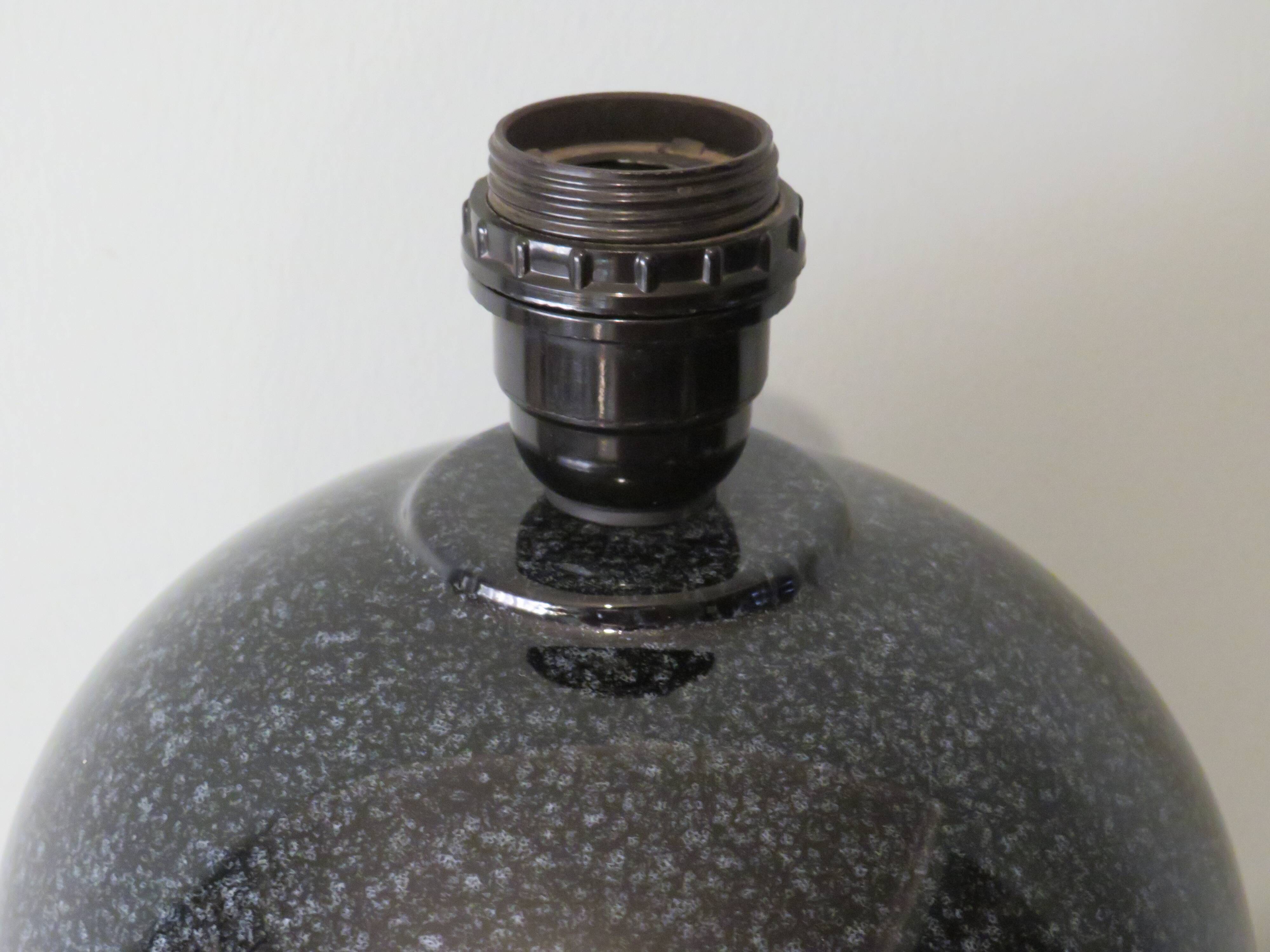 Ceramic lamp stand, Porcelaine de Bruxelles, 1980 Belgium