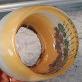 Art nouveau glass cookie jar