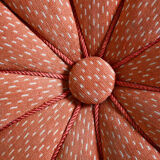 Salmon Halabala Foot stool - 1930s Czechia