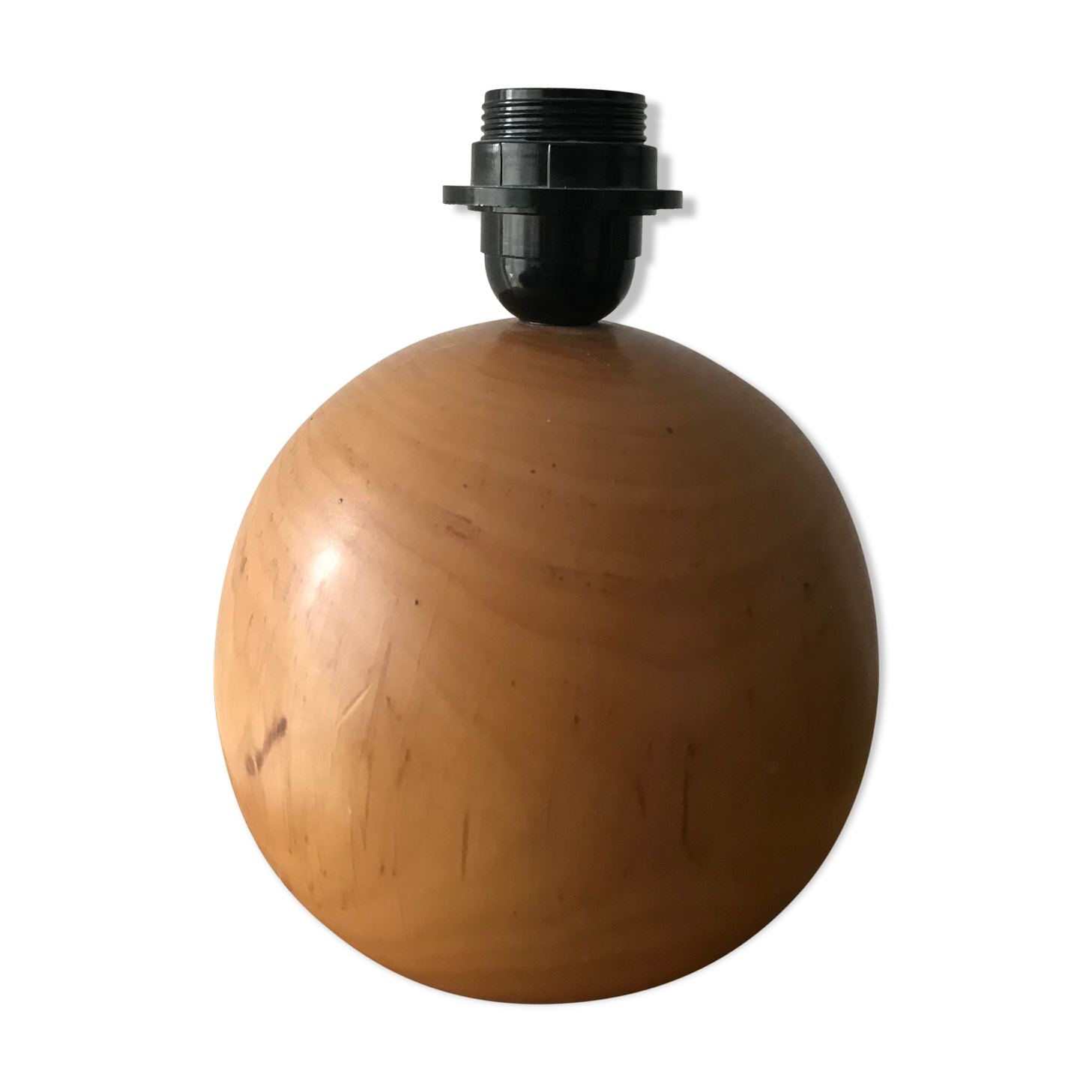 Light wooden ball lamp foot