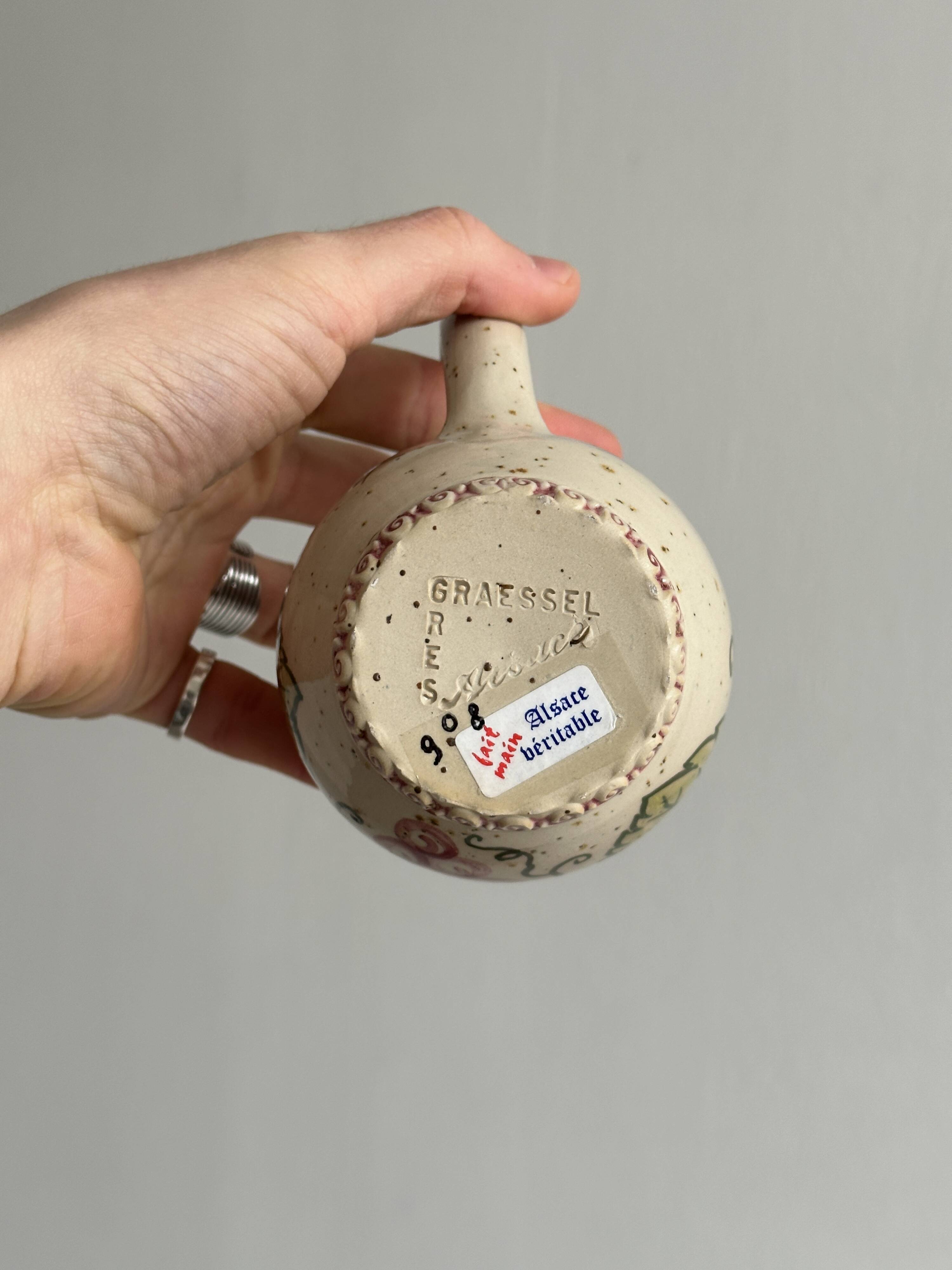 Small ceramic wine pitcher