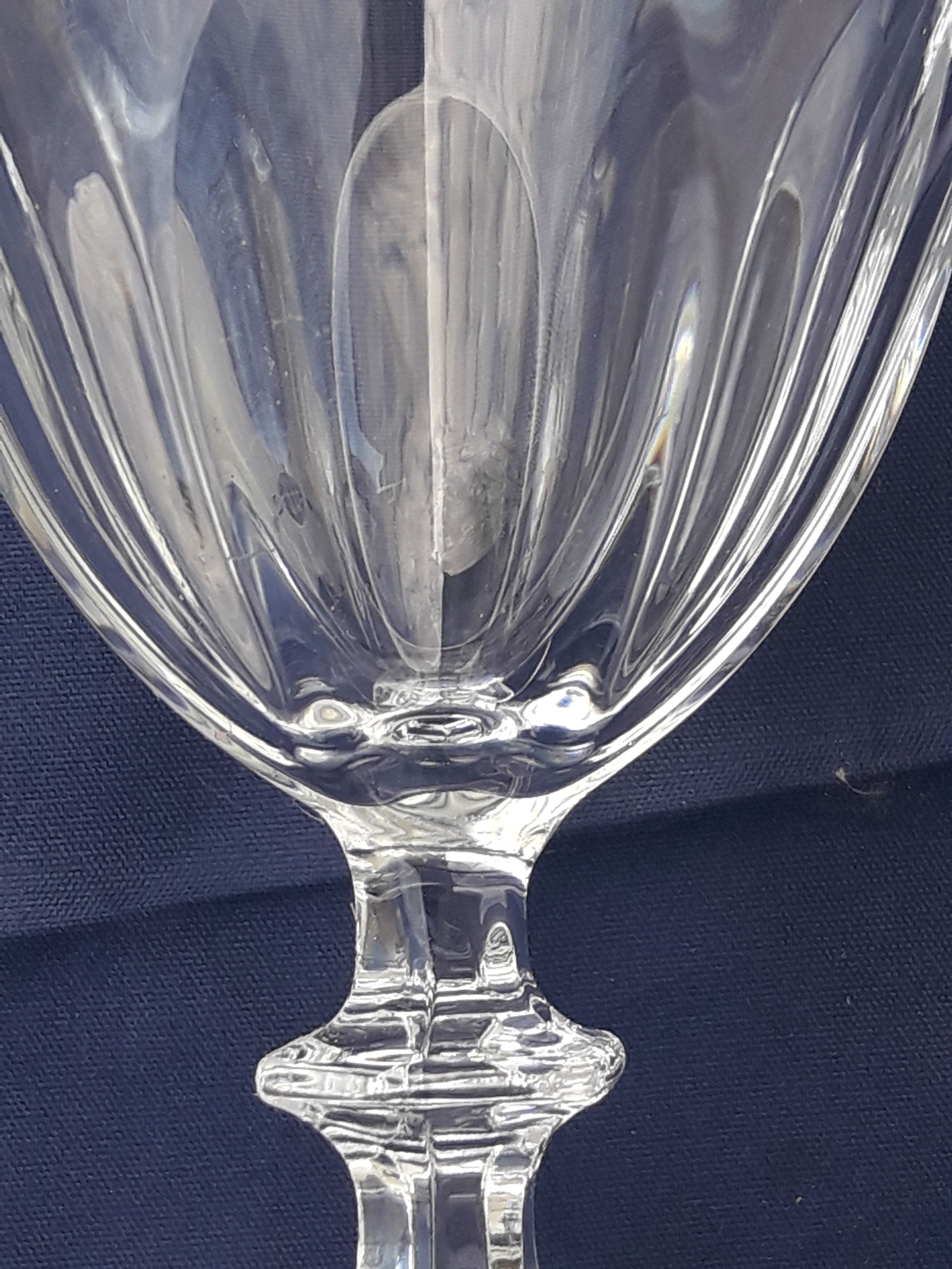 6 Crystal glasses model Rambouillet 11.5 cl height 10.5 cm