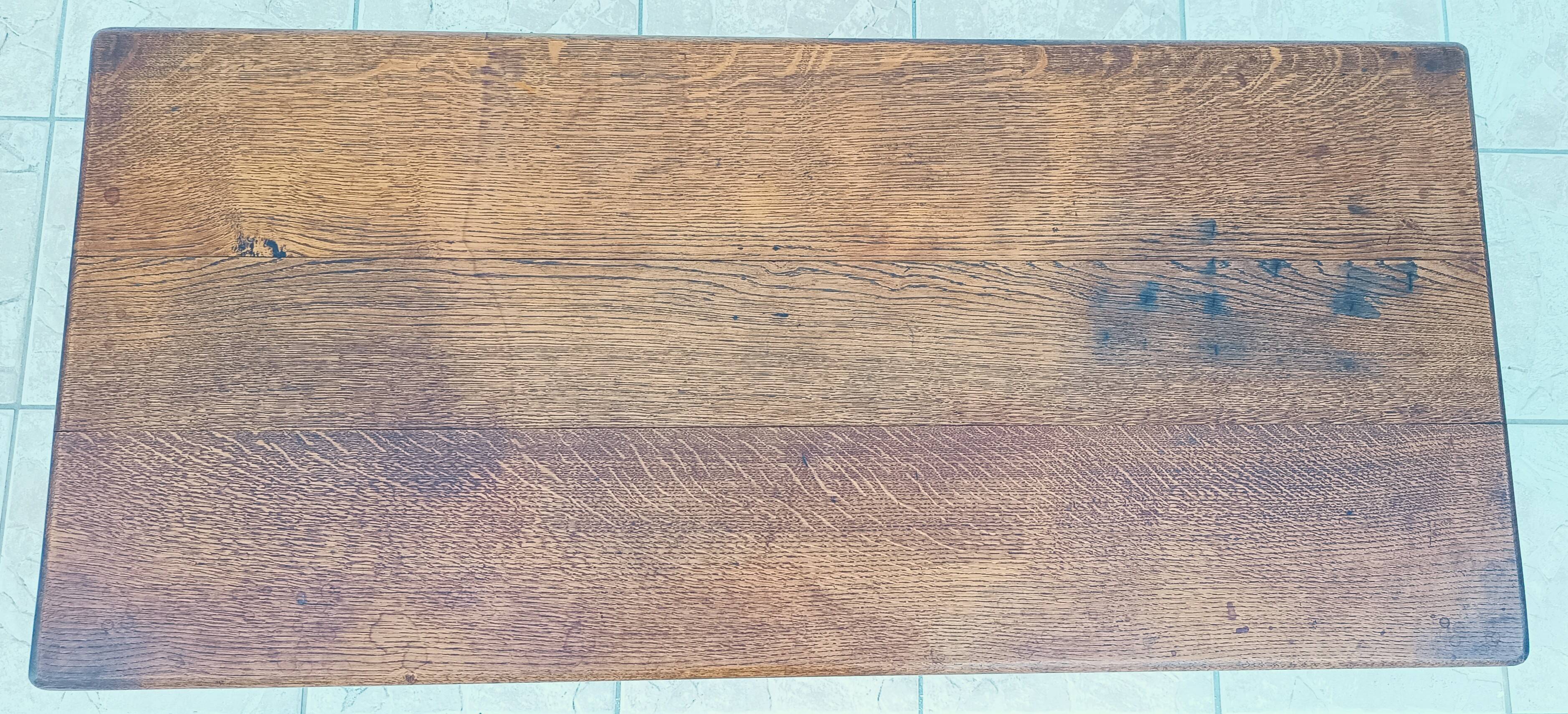 Solid oak coffee table 1950