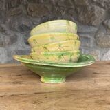 Set of 4 bowls and 1 dish