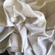 Nappe japonisante en fil de lin blanc