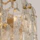 Superb brass lamp with crystal glass, Palazzo, Kalmar, Austria, 1970.